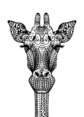 Mandala Giraffe