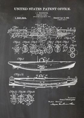 14 Submarine Patent 1919