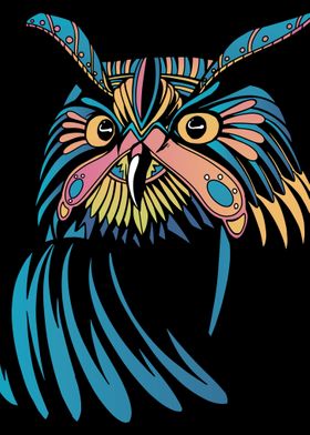 Colorful Owl Bird Nature