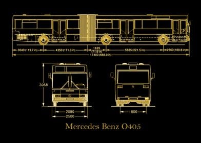 Mercedes Benz O405 gold 