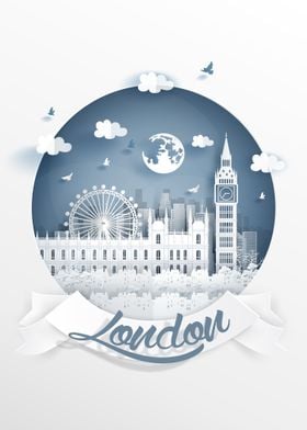 London Papercut Art