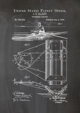 20 Outrigger Oarlock Pate