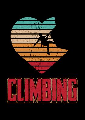 climbing retro heart