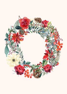 O Alphabet Floral Watercol