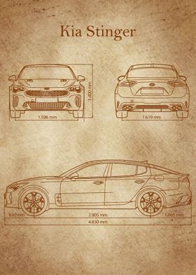 Kia Stinger 2019 Blueprint