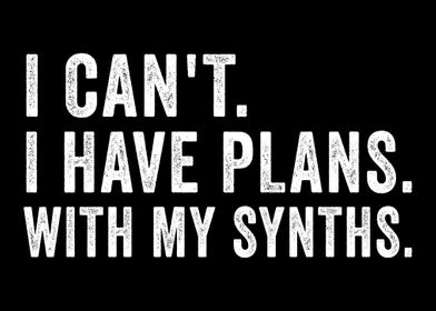 Have Plans With My Synths