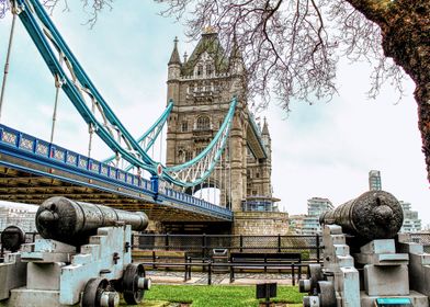 Tower Bridge and cannons