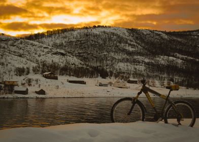 Parked bicycle