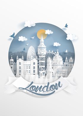 London Papercut Art