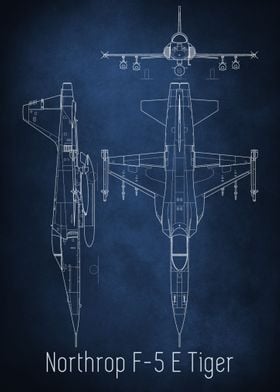 Northrop F5 Blueprint