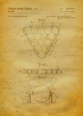 46 Billiard Ball Rack Pat