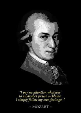 Mozart Quote' Poster by Filip Hellman | Displate