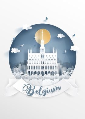 Belgium Papercut Art