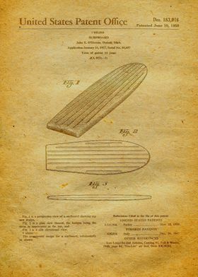 47 Surfboard Patent 1958