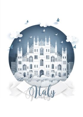 Italy Papercut Art