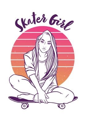 Skater Girl Gift Skating