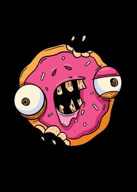 Funny Zombie Donut