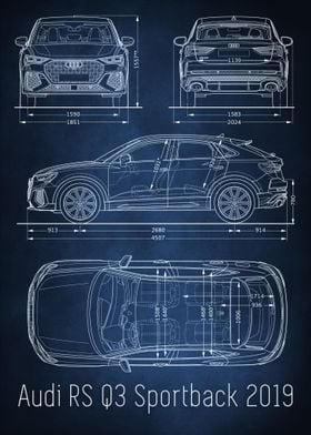 Audi RS 2019 Blueprint