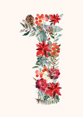 1 One Floral Watercolor