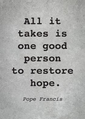 Pope Francis Quote L011