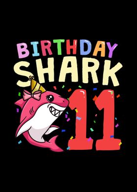 11th Birthday Shark 11 Y