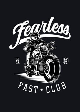 fearless fast club biker 