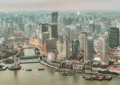 Shangai Cityscape Aerial