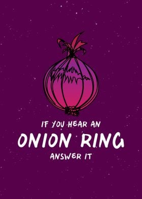 Onion Ring Quote Wall Art