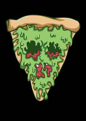 Halloween Zombie Pizza