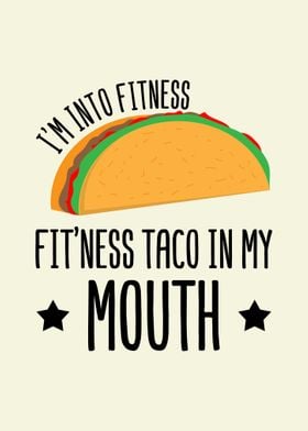 Taco In My Mouth Wall Art 