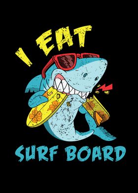 Shark eat surfboard