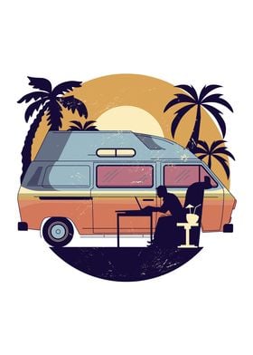 Retro Motorhome Camp Gift