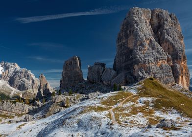 cinque torri dolomites