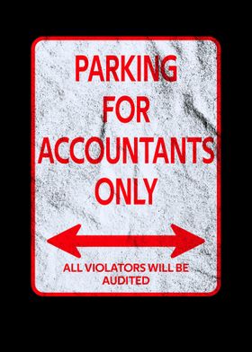 Parking accountants sign