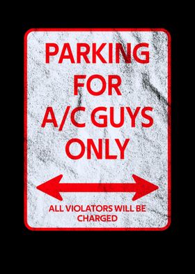 Electricians Parking sign