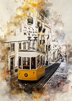 Lisbon in Watercolor