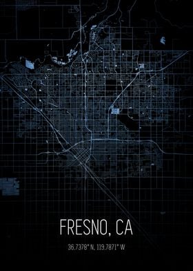 Fresno City Map