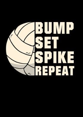 Volleyball Bump Set Spike