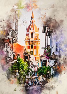 Cartagena in Watercolor