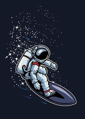 Surfing Astronaut