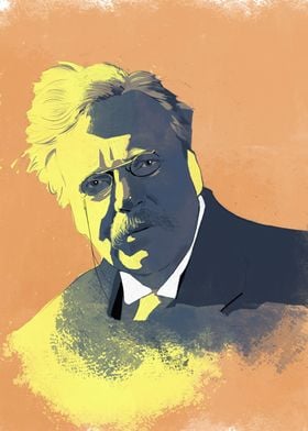 G K Chesterton Portrait
