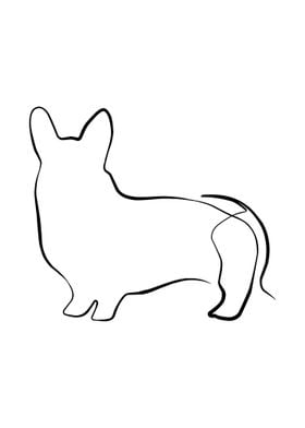 Dog Line Art