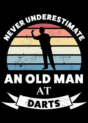 An Old man at Darts Gift