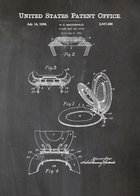 6 Toilet Seat Patent