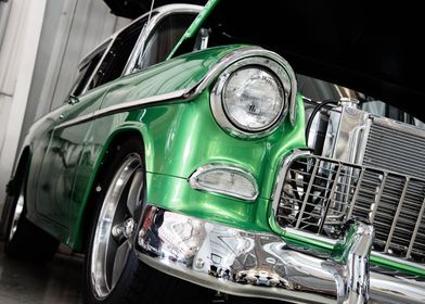 Green Vintage Car