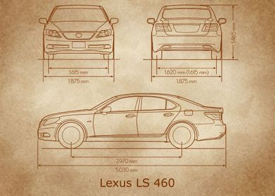 Lexus LS 460 2007 old 