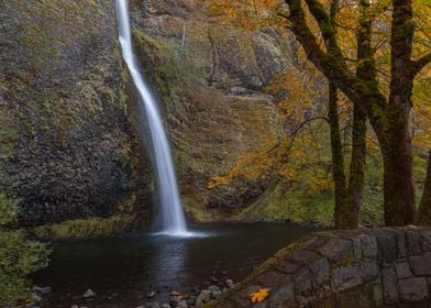 Horsetail Falls autumn