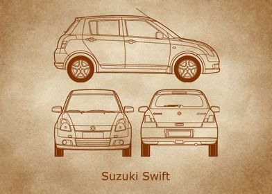 Suzuki Swift 2007 old 