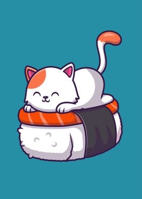 Kawaii Sushi Cat