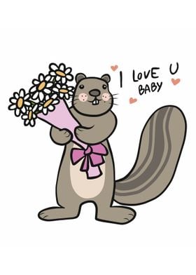 Squirrel I love you